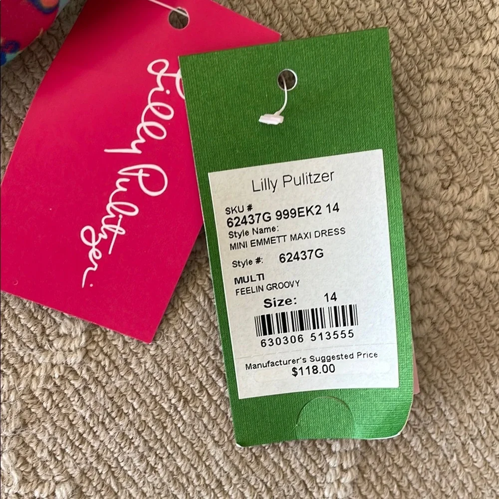 Lilly Pulitzer Multicolor Sleeveless Girls’ Maxi Dress - Picture 3 of 5